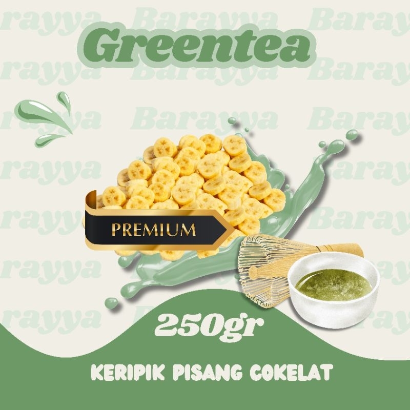 

(GREENTEA) Keripik Pisang Cokelat Premium Barayya 250gr