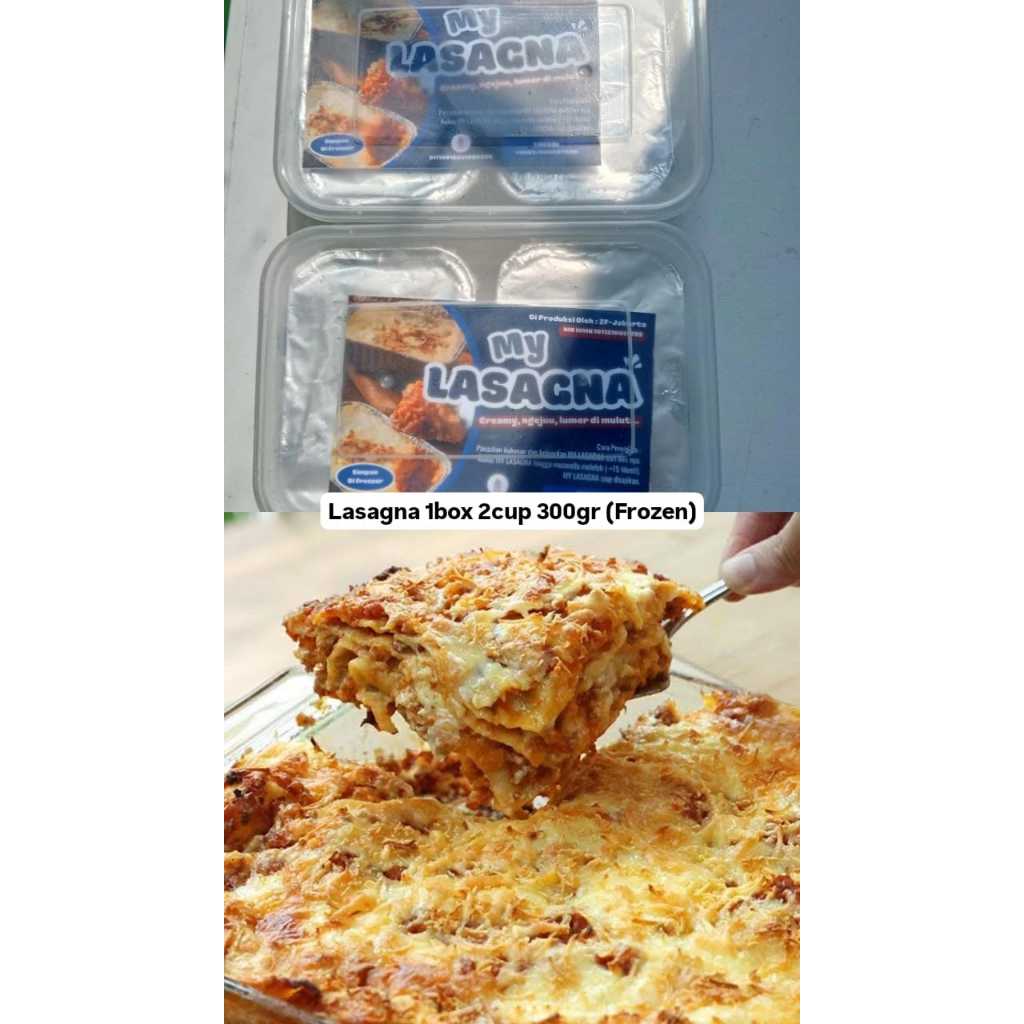 

Aneka pasta / lasagna 1box 2cup 300gr frozen