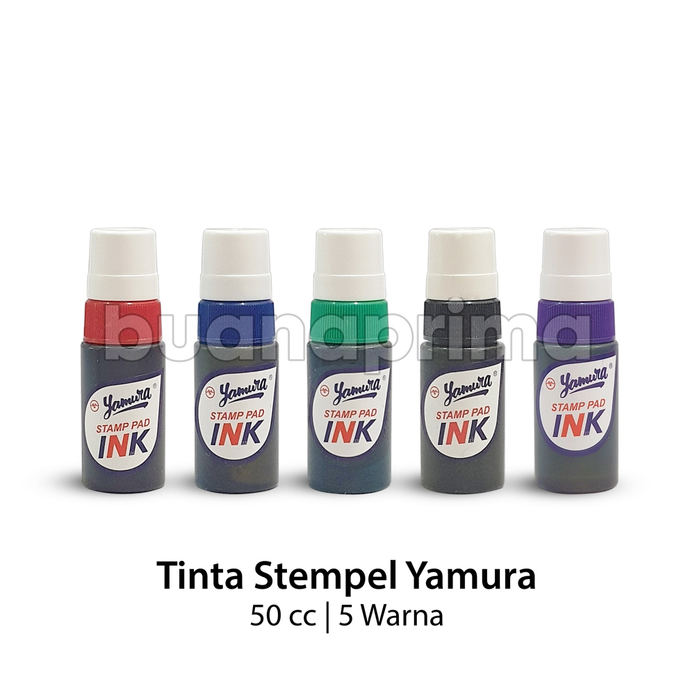 

Tinta Yamura 50 cc Tinta Stempel Violet Ungu Biru Merah Hijau Hitam Stamp Bantalan Pad Ink ml