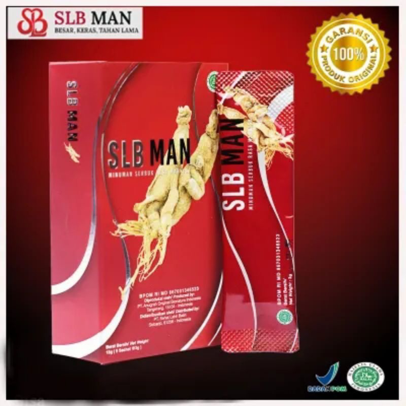 

SLB Man / Minuman Herbal / Meningkatkan stamina Vitalitas Pria 1 box isi 10 sachet