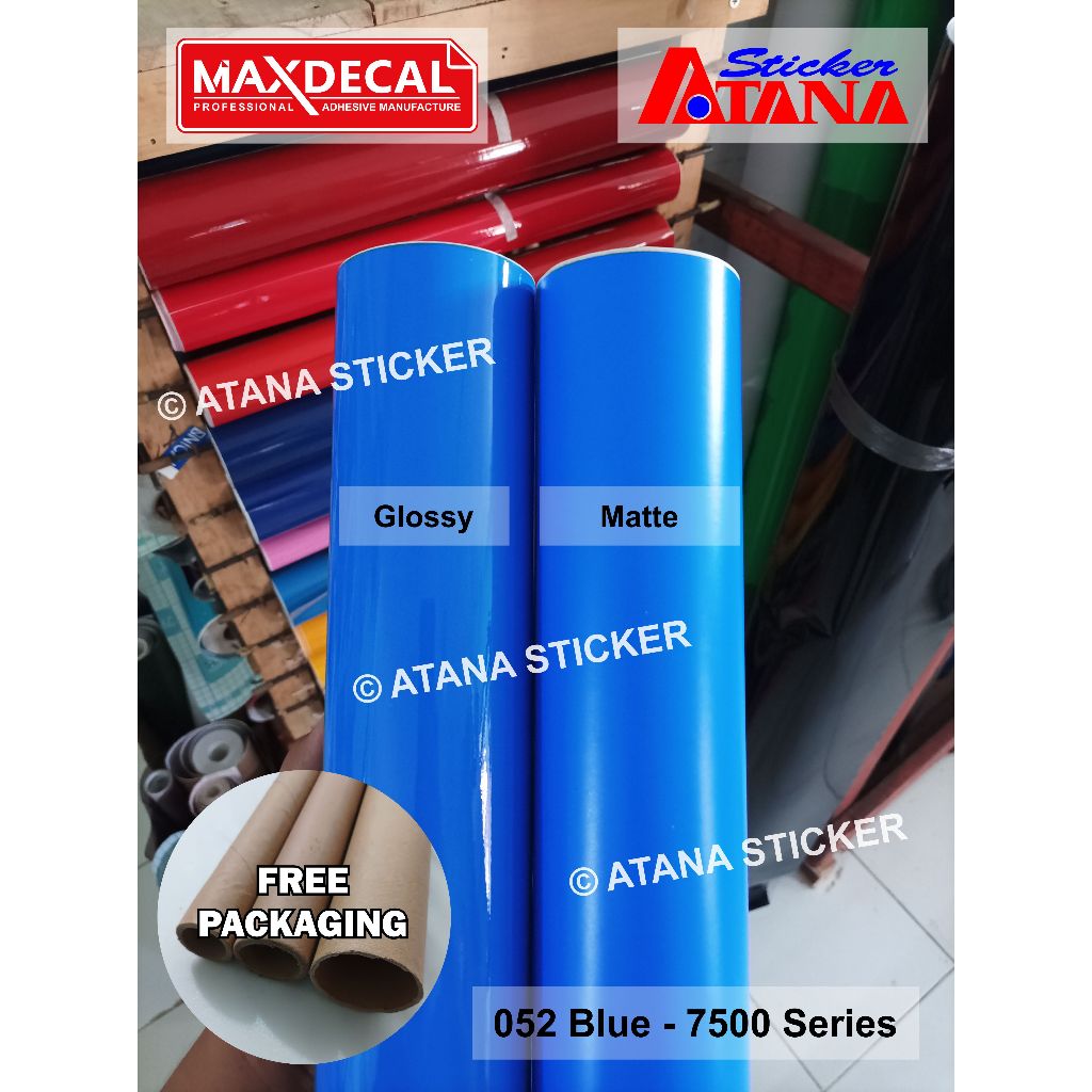 Skotlet Biru Benhur Glossy Doff Maxdecal Max Decal Azure Blue 052 Sky Water Muda Tua Langit Laut Kil