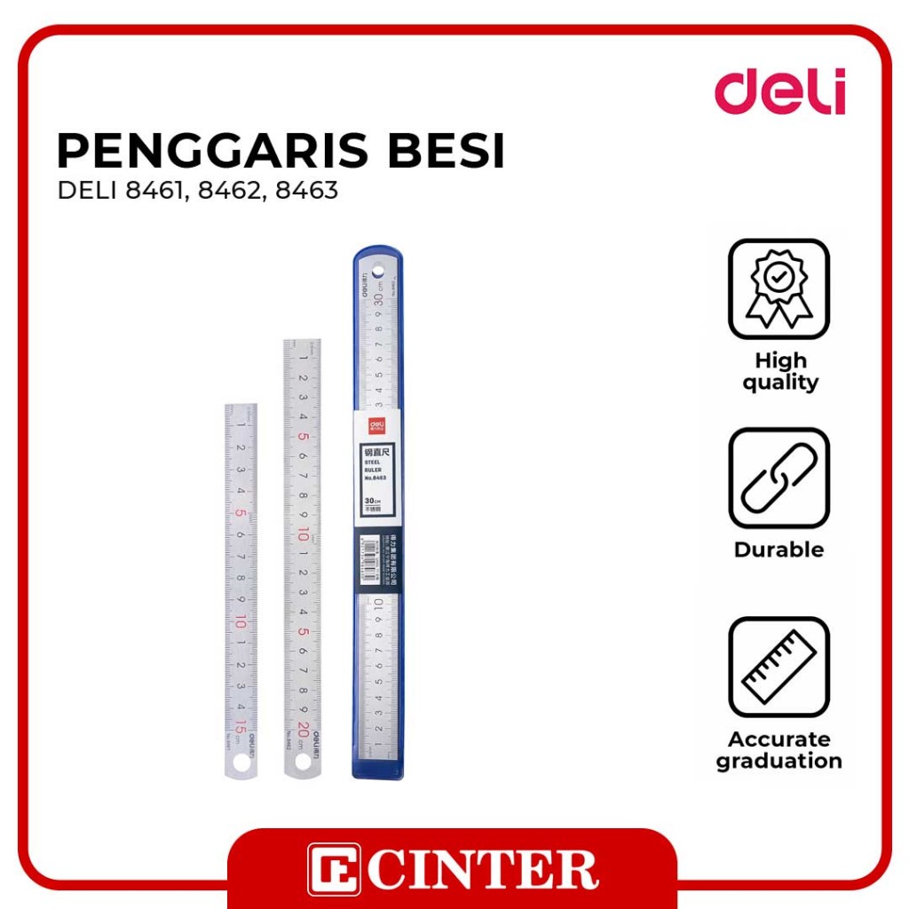 

DELI - PENNGARIS BESI / ROLL / PENGGARIS BESI PANJANG TAHAN LAMA ANTI GORES DAN TEBAL