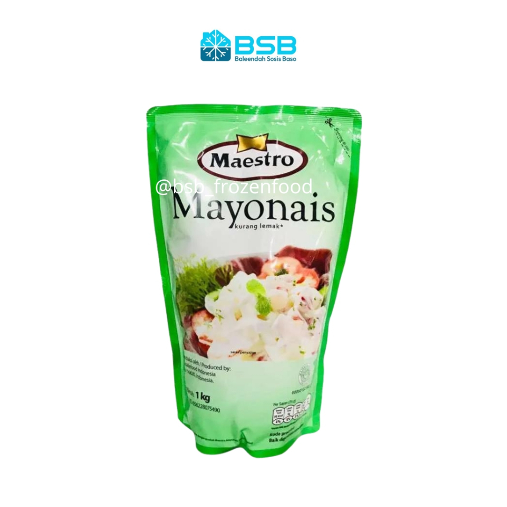 

Maestro Mayonnaise Original Pouch 1000 gr 500 gr 1 kg