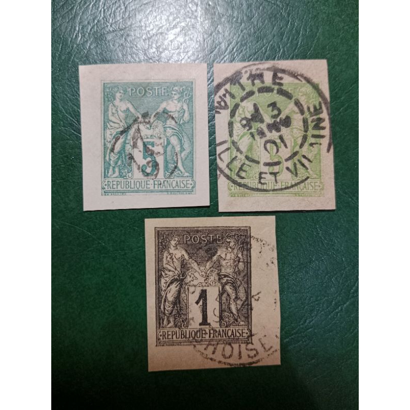 

Perancis 3 Pcs Potongan Bebas bea pengiriman USED