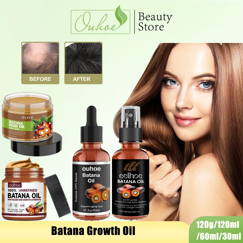 EELHOE【100%ORI/COD】Batana Hair Oil 120ml - Batana Growth Oil  /Krim Perawatan Rambut Batana