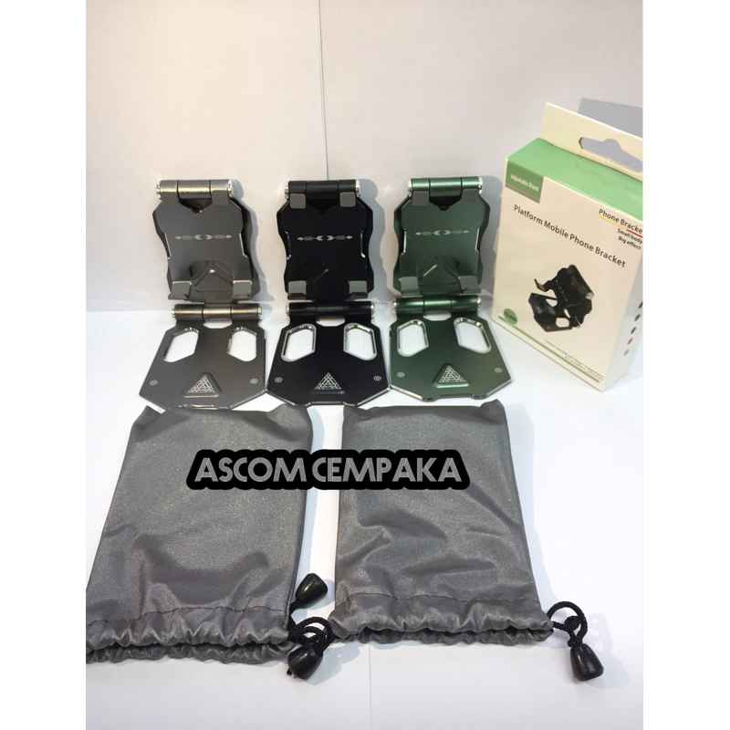 Holder Stand Meja HP / Tablet Aluminium lipat || Holder Dudukan Meja
