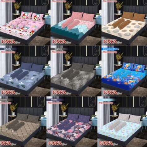 FATA - Sprei Fata Minimalis Ukuran 100 x 200 | 140 x 200 | 180 x 200