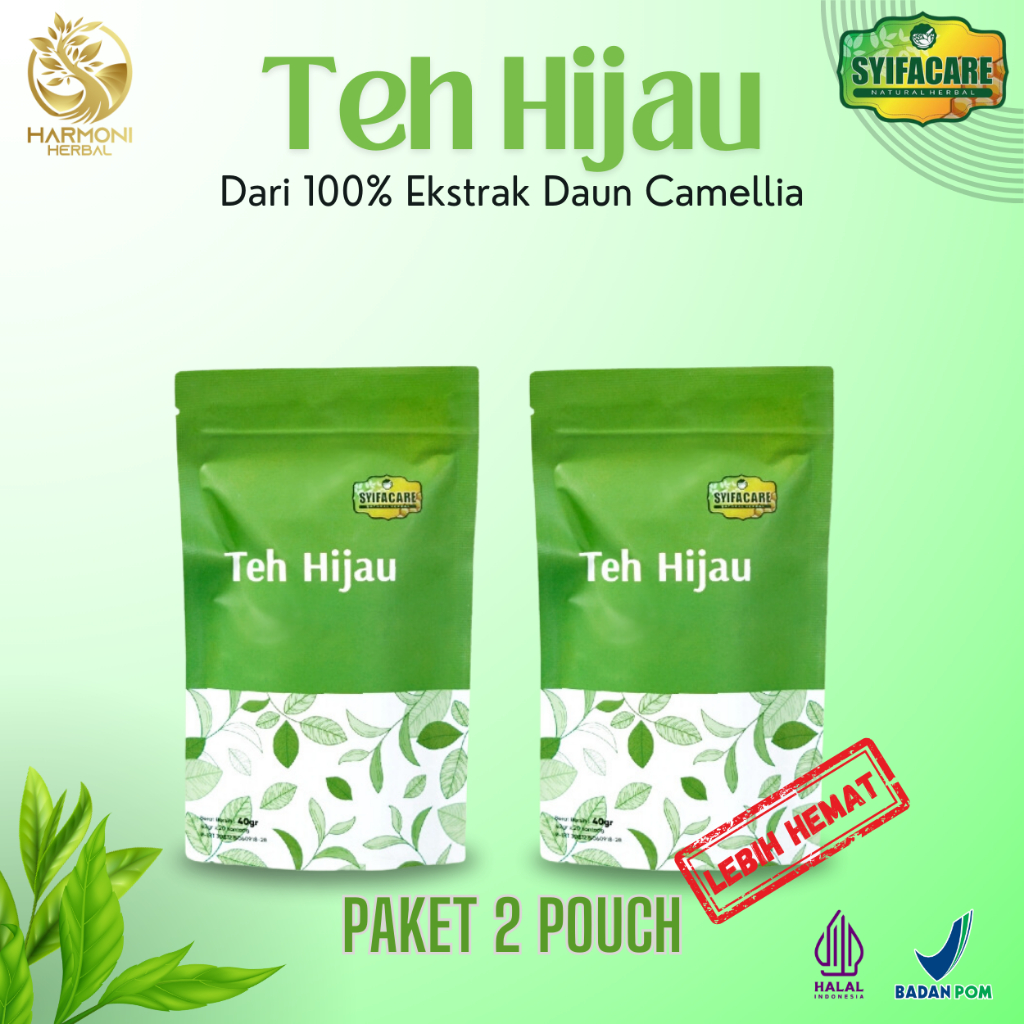 

Green Tea 2 Pack Teh Hijau Teh Celup Syifacare Membantu Menurunkan Berat Badan Dan Resiko Kangker