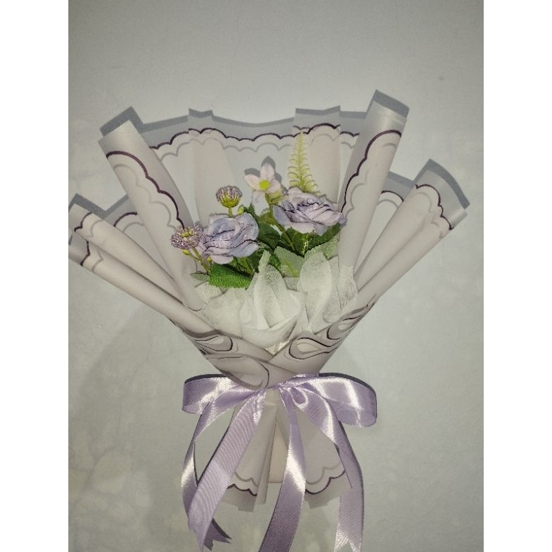 Buket Ungu Buket 2 Bunga  Buket Kecil Buket bunga murah