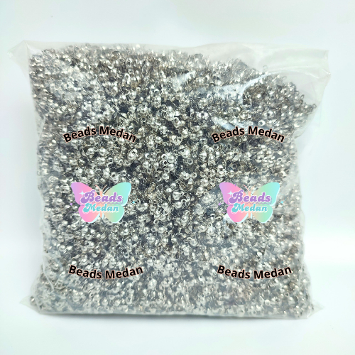 Kodokan 2 Lubang Silver Gold / Kodokan Klep Ujung Tali / Kodokan Gelang / Kaitan Gelang