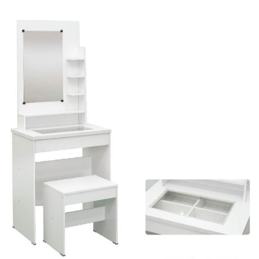 [mebelmurahsby] FREE RAKIT• MEJA RIAS MINI LACI SEKAT KACA