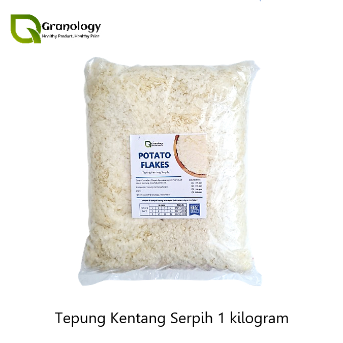 

Potato Flakes / Tepung Kentang Kasar Serpih (1 kilogram)