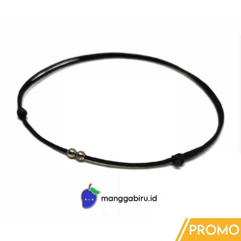 Gelang mrica gelang tali simple gelang tangan hitam gelang minimalis gelang kaki promo - manggabiru.