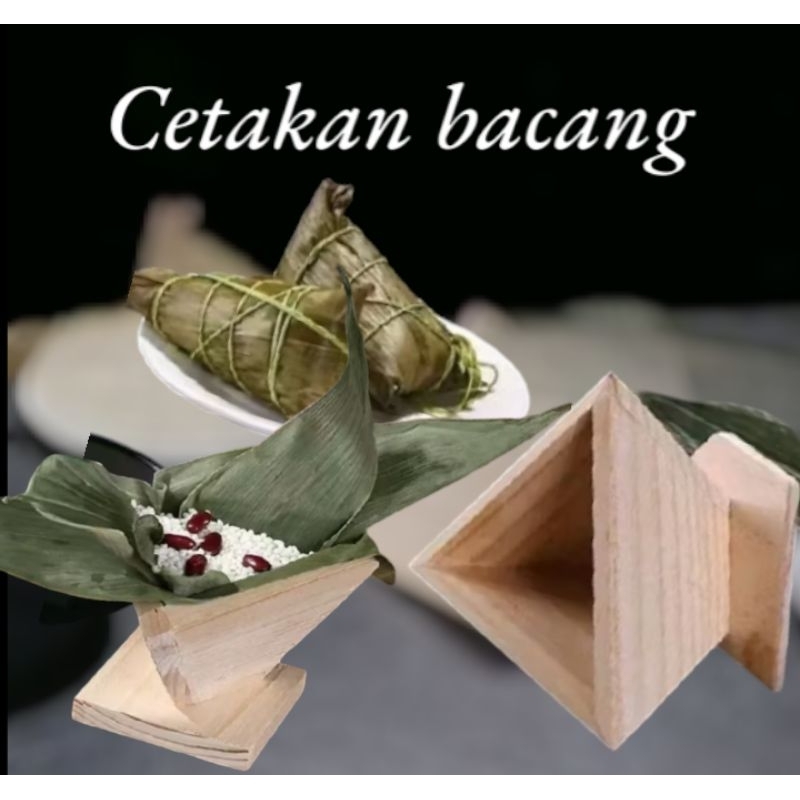 cetakan kue bacang kayu/cetakan bacang segitiga