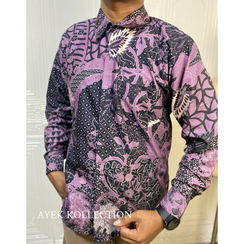 BAJU BATIK COWOK MURAH TANGAN PANJANG_murah