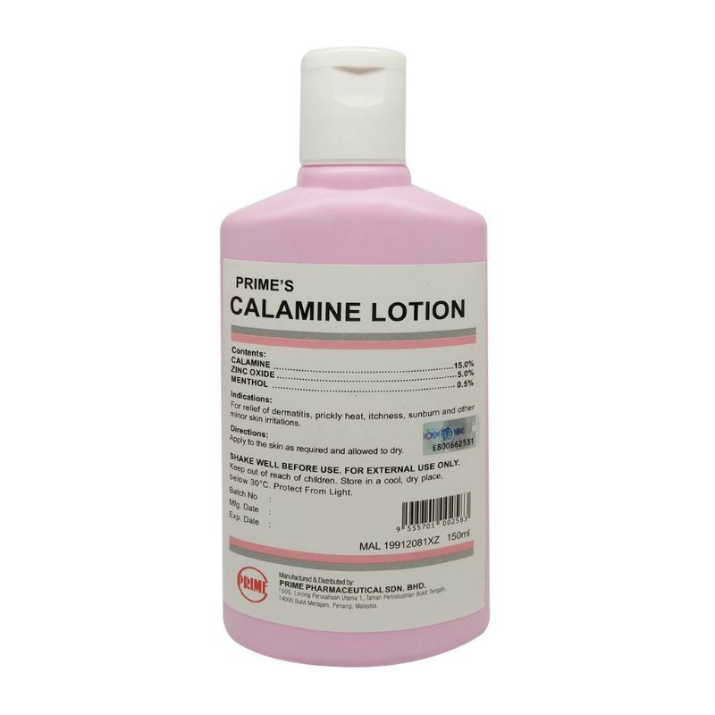 Primes Calamine Lotion 150ml Bedak Cair Gatal Biang Keringat / Lotion Cacar Air