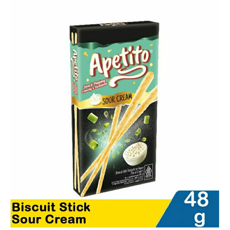 

apetito biscuit stick sour cream 48 gr , pizza 48 gr , barbque 48 gr