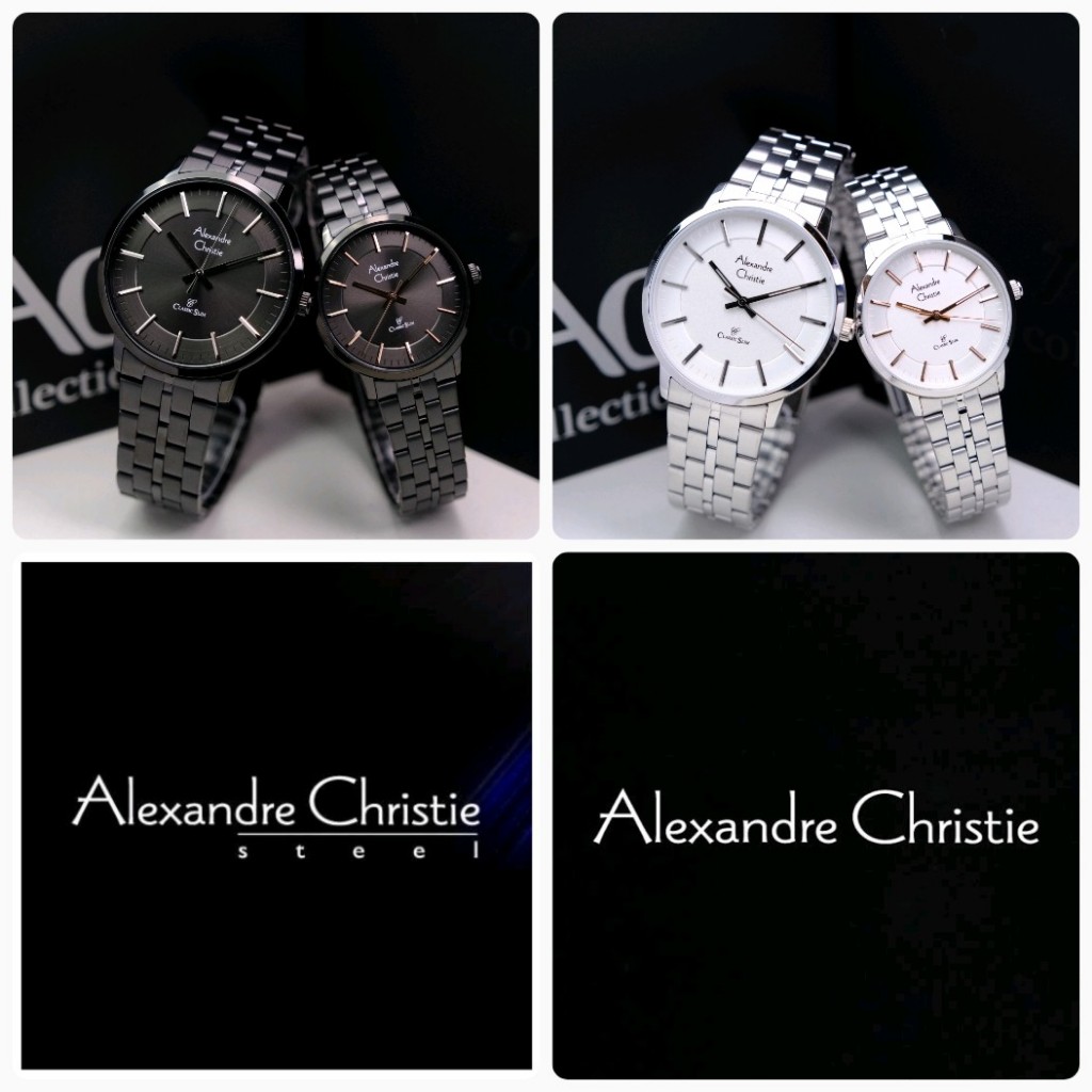 Jam tangan couple alexander cristie original ac8645 / ac8645 /ac8692 / ac 8692 garansi resmi 1 tahun
