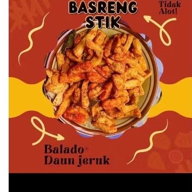 

cemilan kekinian basreng/baso goreng rasa balado daun jeruk