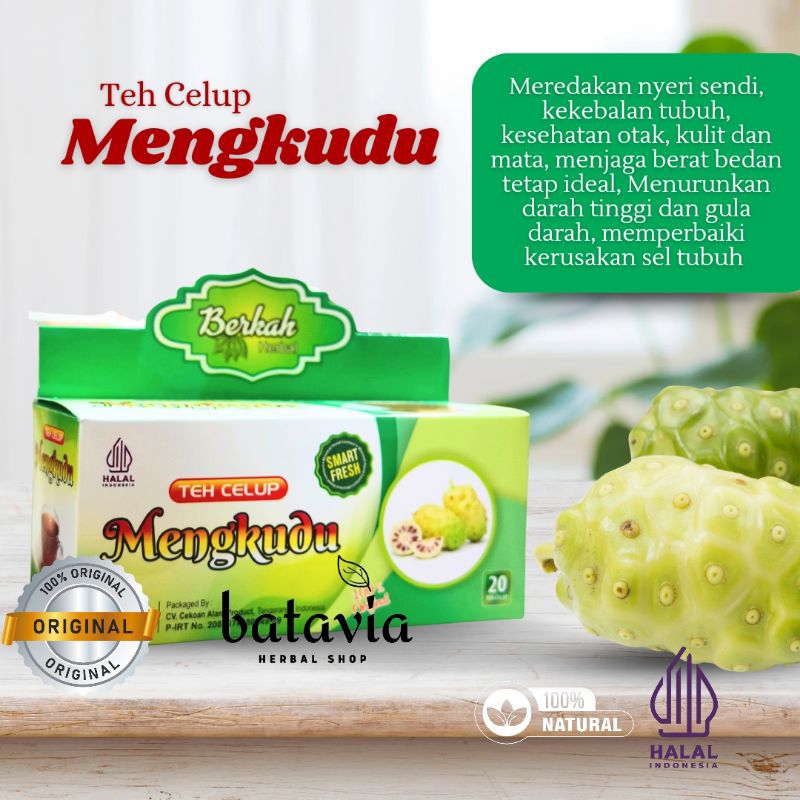 

Teh Celup Mengkudu Berkah Teh Noni Herbal Nyeri Sendi