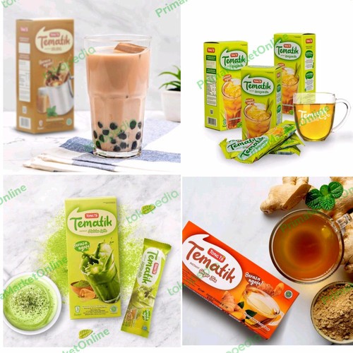 

Instant Drink / Minuman Serbuk Tong Tji Tematik Teh Tarik, Ginger Tea, Lemongrass Tea, Matcha, Chocolate 3 pcs x 23 Gram, Max Tea Teh Tarik, Lemon Tea 25 Gram x 5 pcs