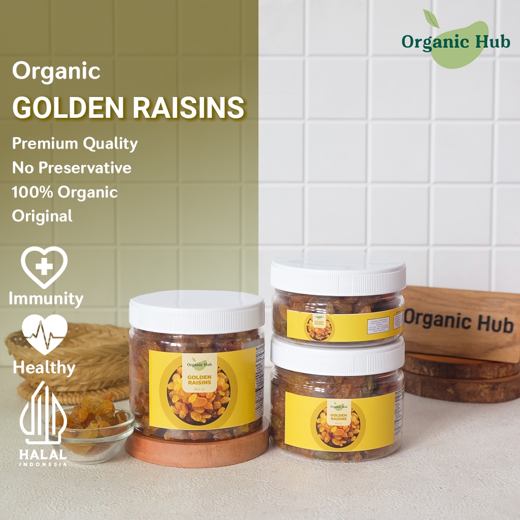 

Organic Hub Kismis Golden Raisins Premium Organik Original 100% Raisin Simin Organik