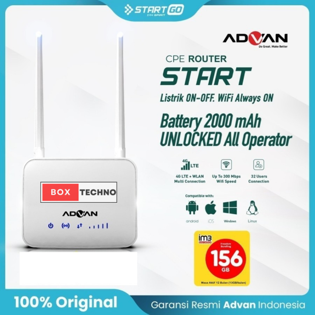 Modem Advan Cpe Router Modem 4G Wifi UNLOCK ALL OPERATOR / Advan CPE