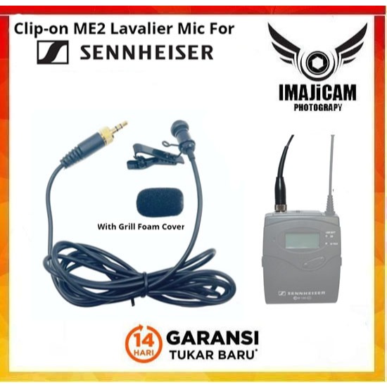Lavalier Lapel Stereo Cardioid Condenser Microphone Clip-on Mic for Sennheiser G1 G2 G3 G4 Wireless 