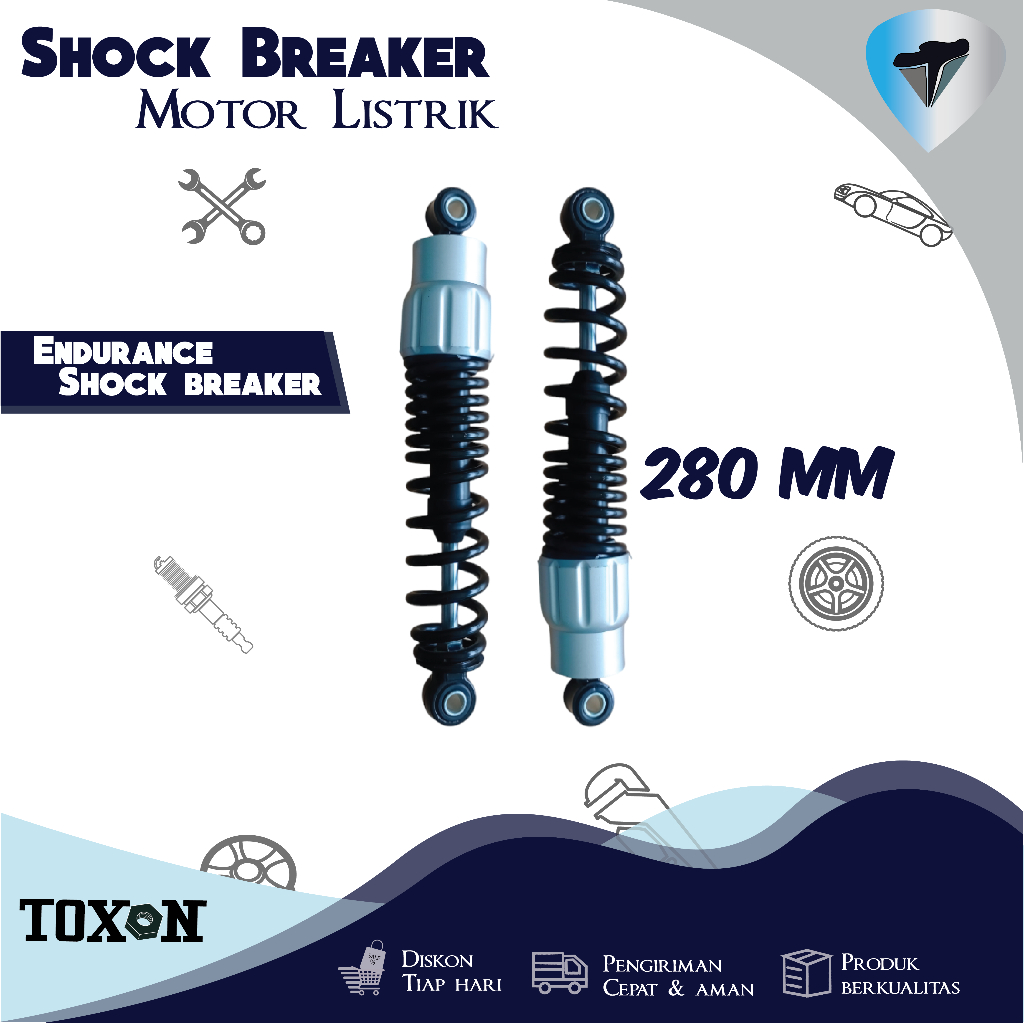 Rear Shock Breaker 280mm / suspensi belakang motor / shockbreaker belakang / Jupiter Z / Vega ZR