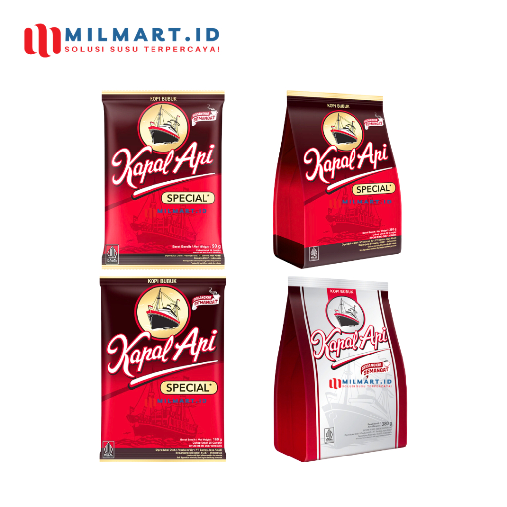 

KAPAL API SPECIAL KOPI BUBUK 90G/160G/350G COFFEE MURNI KAPALAPI KOPI SEMANGAT