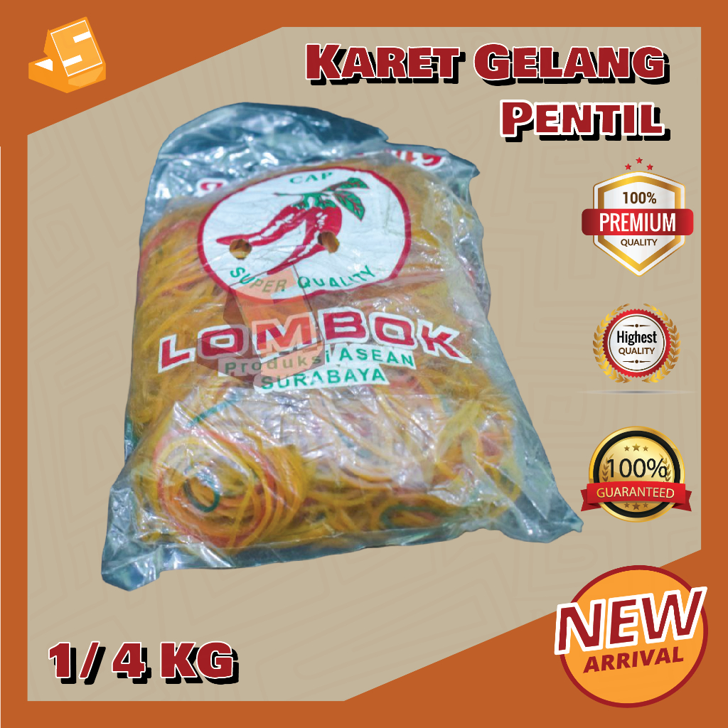 KARET GELANG / Karet Gelang Pentil / Karet Gelang 1/5 kg / Karet 250 Gram / Karet Multiguna