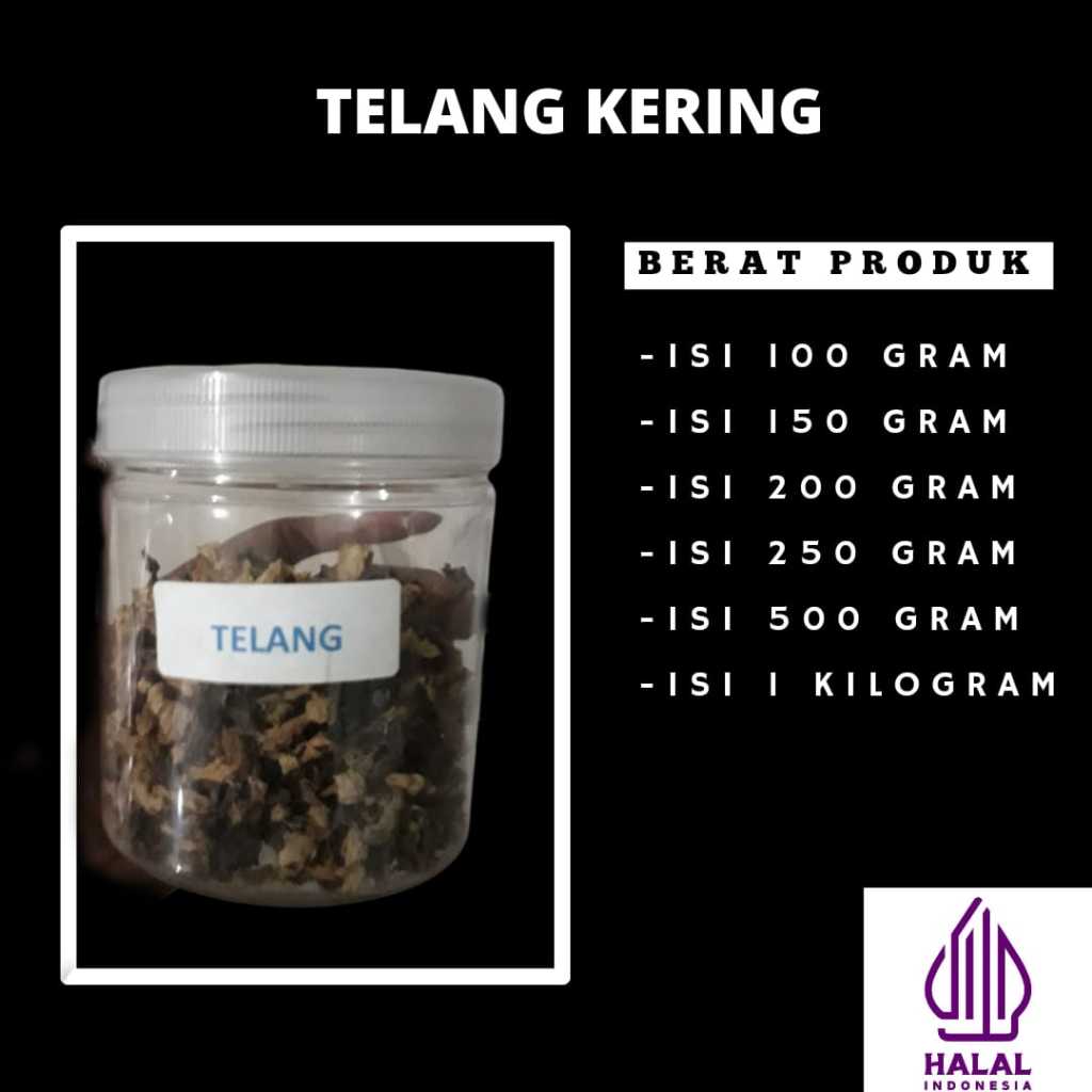 

Bunga telang asli tanpa campuran