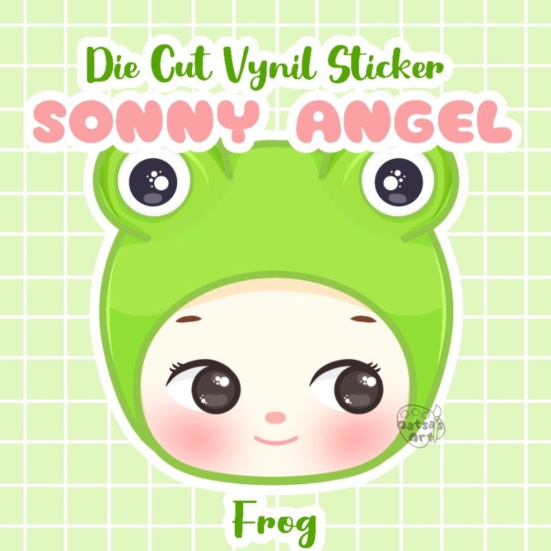 

|| Die Cut Vynil Sticker || SONNY ANGEL || Frog from Animal Series ||