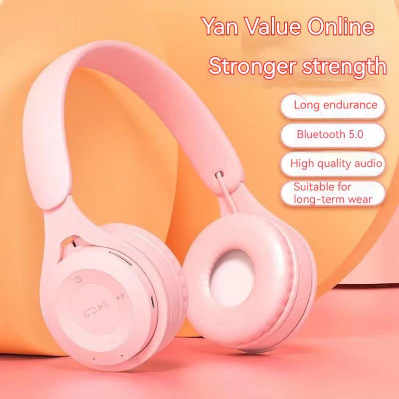 Terbaru Headphone Wireless Y08 Macaron Bluetooth Headphone