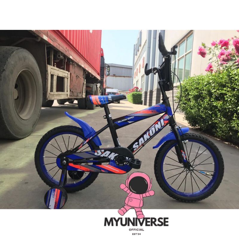 SEPEDA ANAK LAKI SAKONI BLACK BIRD UKURAN 18 INCH SEPEDA BMX MURAH