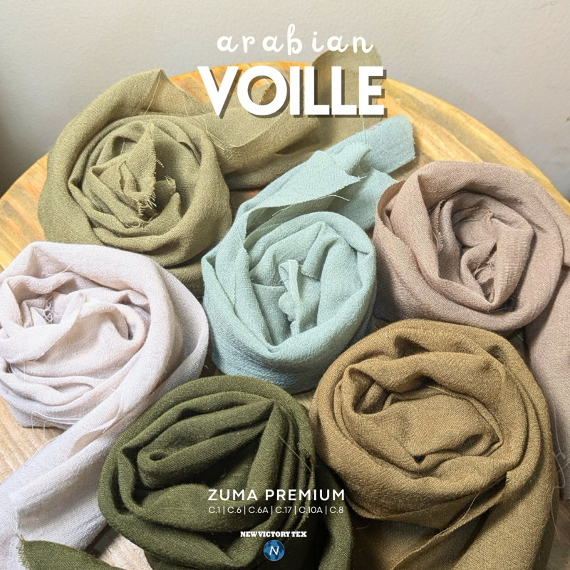 Kain Voile Hijab Premium 0.5 Meter 100% Voile Premium Quality