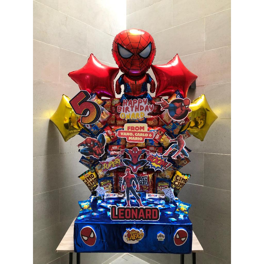 

Snack Tower ukuran XL | Snack Cake | Cake Tower | Kue Ulang Tahun | Mading Snack | Tower Snack | High Wall Snack Birthday Ulang Tahun Anak - Willowbynamu