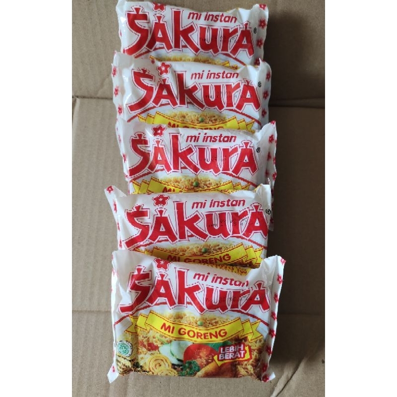 

( COD ) mi GORENG SAKURA 60g isi 5 bks
