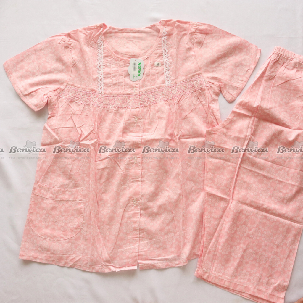 BAJU TIDUR SETELAN CELANA 3/4 KATUN PREMIUM YUMICO