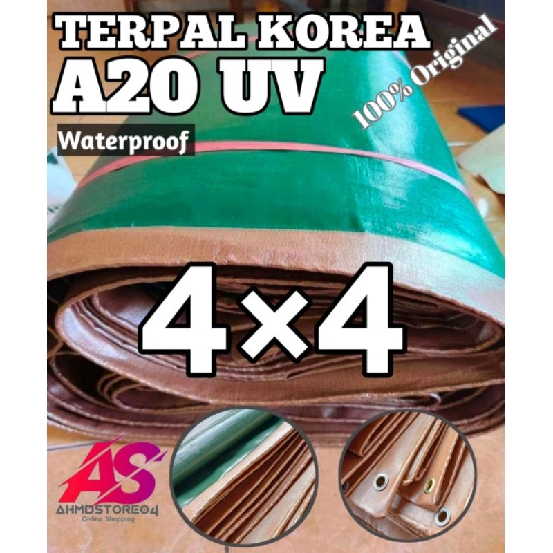 TERPAL A20 UV IMPOR KOREA UKURAN 4×4