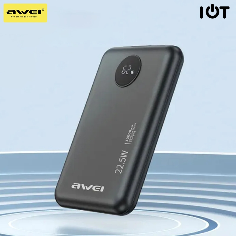 AWEI PowerBank 10000mAh Wireless Charger 22.5W - P120K