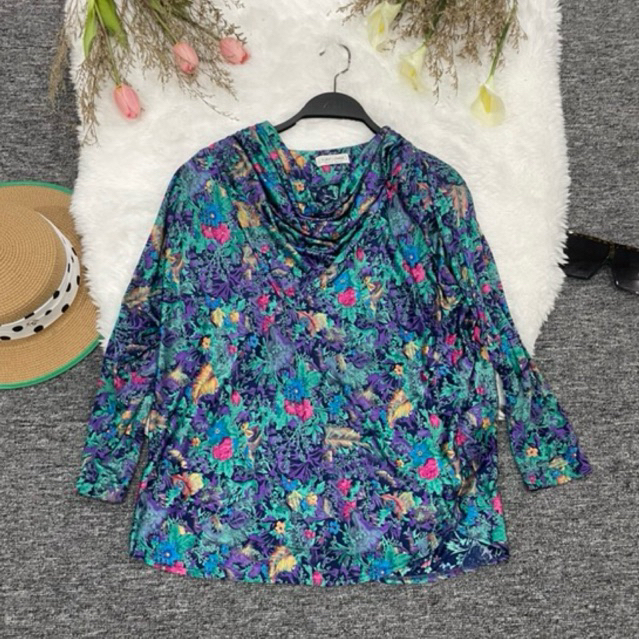 48K SHOP-Atasan wanita / baju wanita  / blouse jepang classic / blouse lengan panjang / blouse sutra