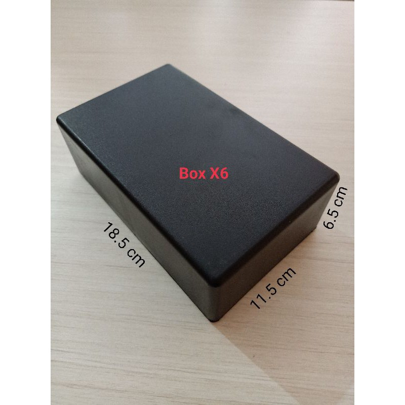 Box Plastik Hitam X6 X-6 Kotak Elektronik