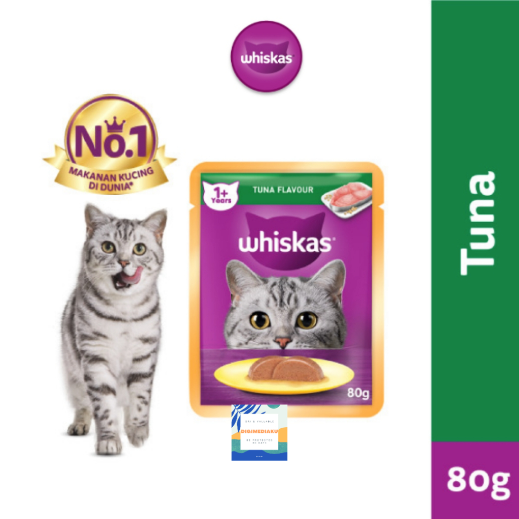 Whiskas Pouch 80 gram Whiskas Wet Pouch Whiskas Wetfood Makanan Kucing Whiskas