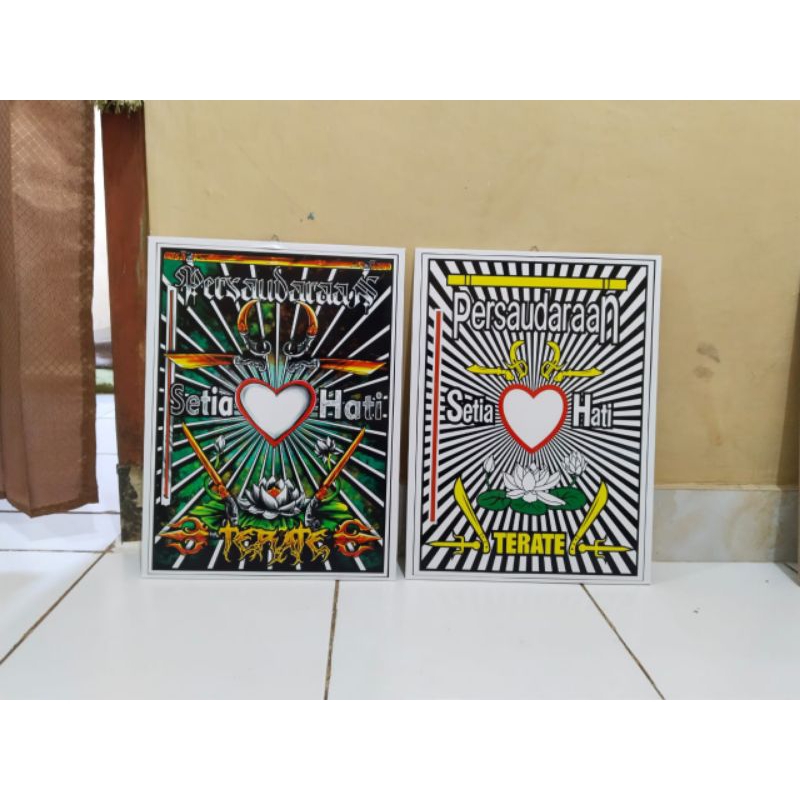 Figura dinding PSHT dari papan mdf 30X40