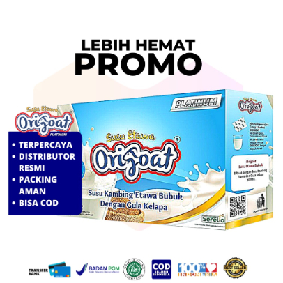 

ORIGOAT (SUSU KAMBING ETAWA) PREMIUM , ISI 10 SACHET /BOX