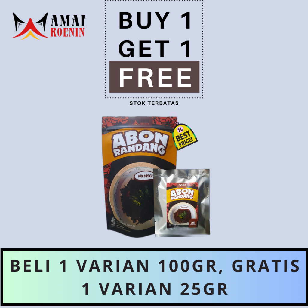 

Abon Rendang Daging Sapi Premium No MSG by Amai Roenin (Beli 1 Gratis 1)