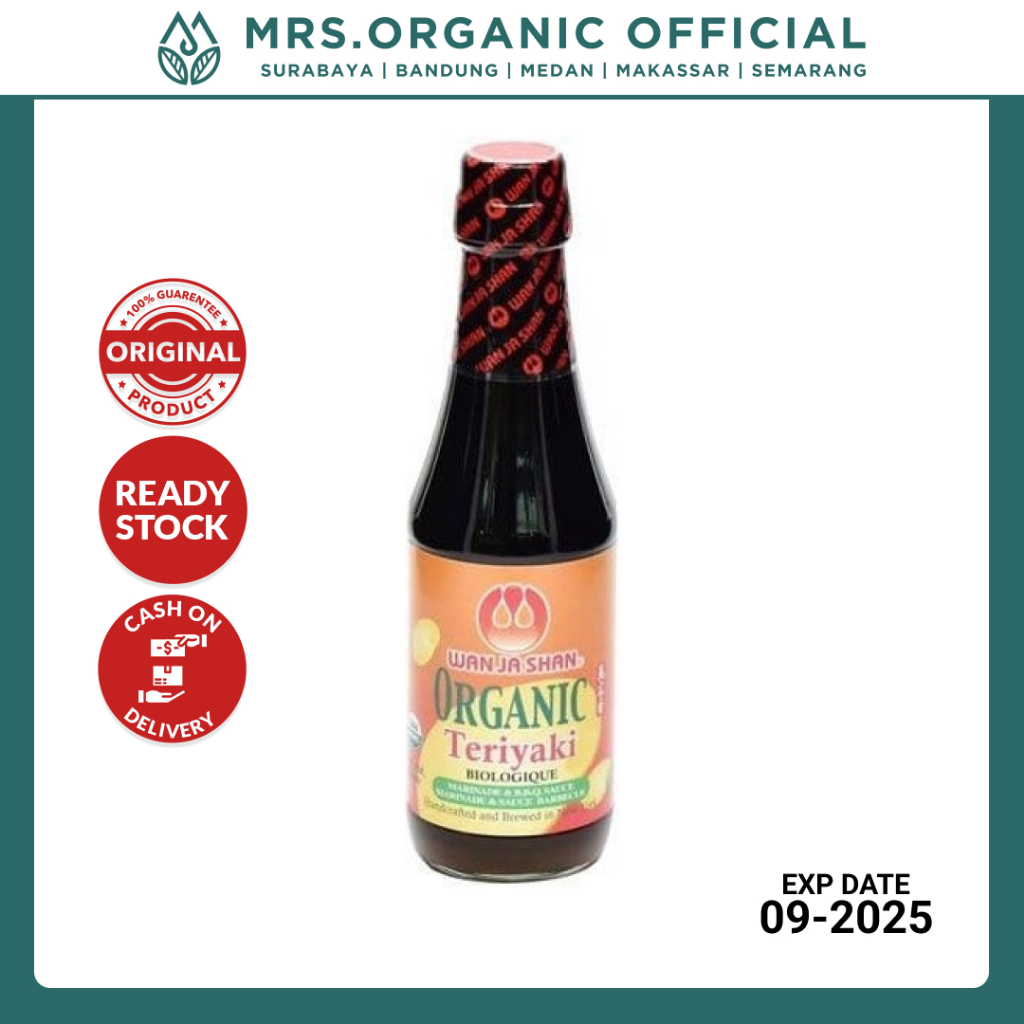 

Saus Organik Organic Teriyaki Sauce Wan Ja Shan 300 ml - BBQ Steak Salad