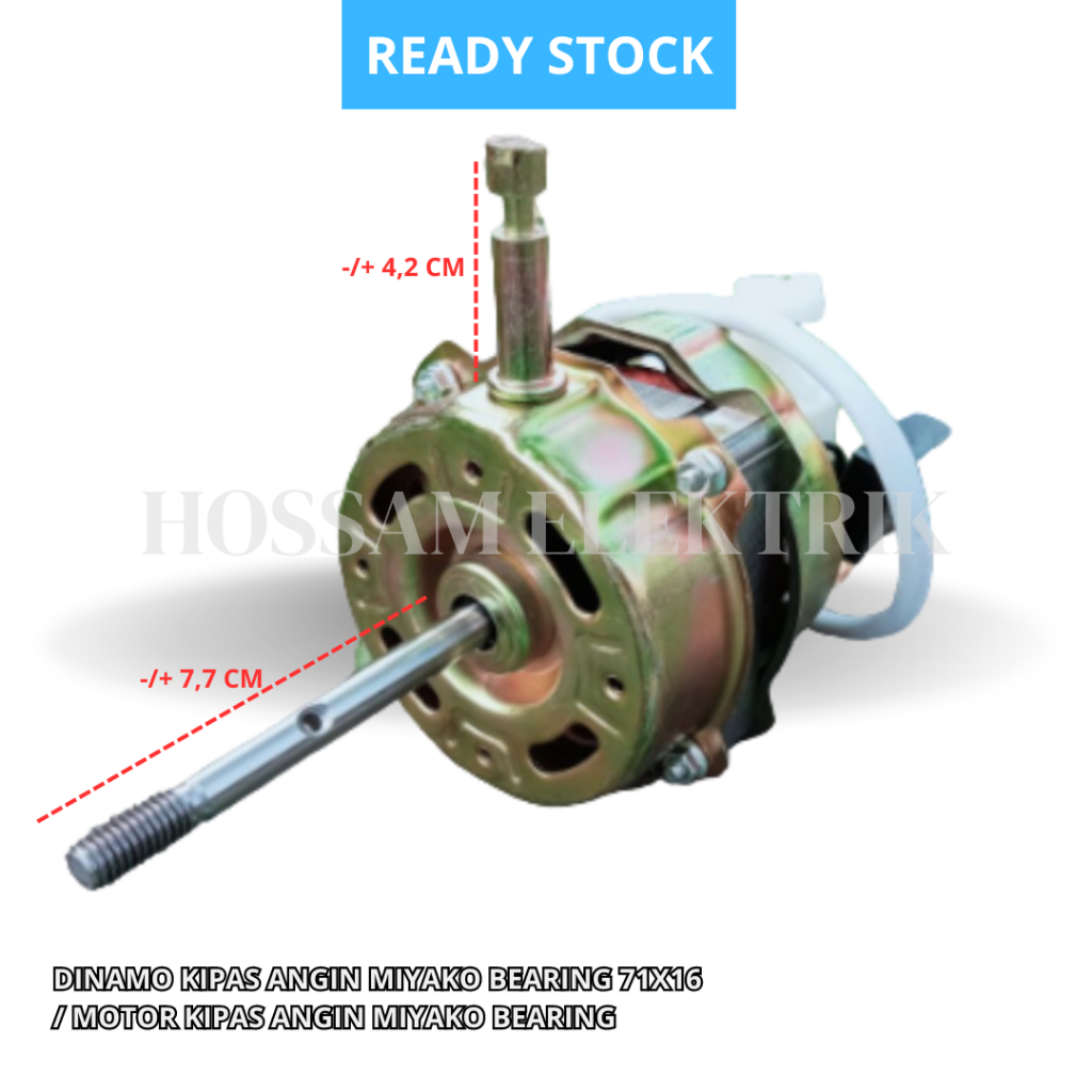 DINAMO KIPAS ANGIN MIYAKO BEARING 71X16 / MOTOR KIPAS ANGIN MIYAKO BEARING