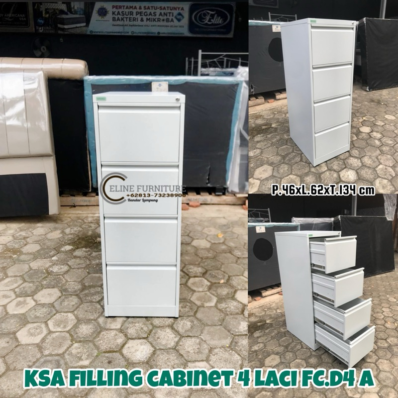 Filling Cabinet 4 Laci Plat Metal